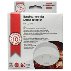 BRENNENSTUHL DÉTECTEUR DE FUMÉE RM L 3100, 10 JAHRE, VDS + Q-SIEGEL - 1290050, FOTOELEKTRISCHER MELDER, GEPRÜFT NACH EN DIN 1460