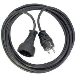 Brennenstuhl Cordon Prolongateur En Plastique De Qualité 2m Noir H05VV-F 3G1,5 - 1165010015