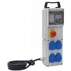 BRENNENSTUHL Boîtier De Distribition IP44 4 Prises Avec Disjoncteur Différentiel 16A 30mA