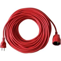Brennenstuhl Rallonge En Plastique Rouge 25m H05VV-F 3G1,5 - 1162050