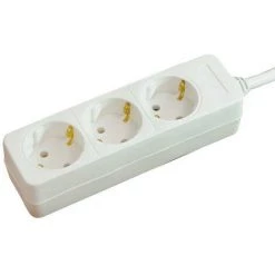 Brennenstuhl Prolongateur Multiprise 3 Prises Blanc 1,4m H05VV-F 3G1,5 - 1150620015