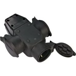 Brennenstuhl Accouplement En Caoutchouc 3 Fois IP44 - 1082120