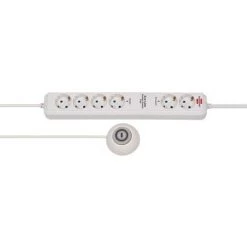 Brennenstuhl Prolongateur Multiprise Eco-Line Comfort Switch Plus EL CSP 24 6 Prises Blanc 1,5m H05VV-F 3G1,5 2 Permanentes, 4 Commutables Interrupteur Pour Pied Externe Et Confortable - 1159560216