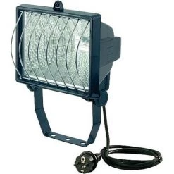 BRENNENSTUHL Projecteur Halogene 500 IP44 Avec Cable 5 M 350W/ Noir