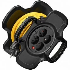 Brennenstuhl Enrouleur De Câble X-GUM Avec 4 Prises 20m H05VV-F 3G1,5