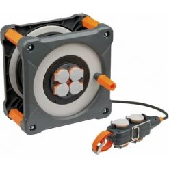 Brennenstuhl Enrouleur De Câble Avec Le Bloc D'alimentation IP44 33 + 5m H07RN-F 3G2,5 / Ligne Professionnelle