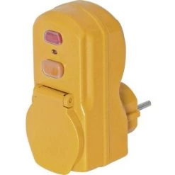 Brennenstuhl 1290631 Connecteur Intermédiaire - Protection Des Personnes Avec PRCD Jaune IP54 - Jaune
