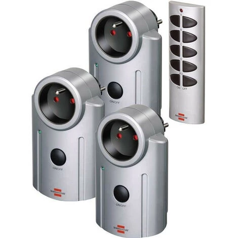 Brennenstuhl Set De Prises Télécommandées Primera-Line - 3 Prises Pour L'intérieur