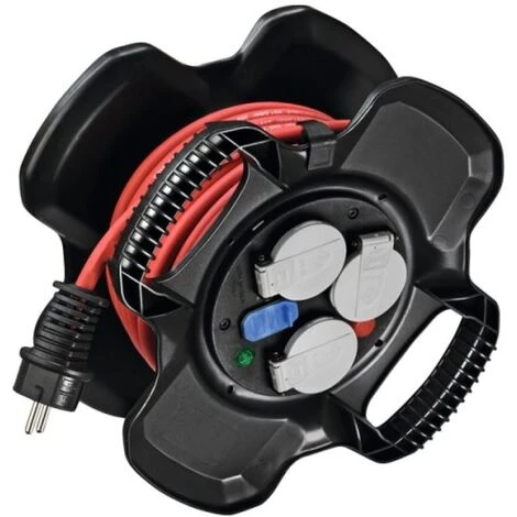 BRENNENSTUHL Enrouleur De Câble Multiprises XGUM 3 Prises 2xUSB 10 M IP44 H07RNF 3G15