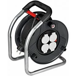 Brennenstuhl Enrouleur De Câble Super-Solid 20m (IP44), Fabrication Française